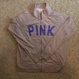 Pink zip up jacket